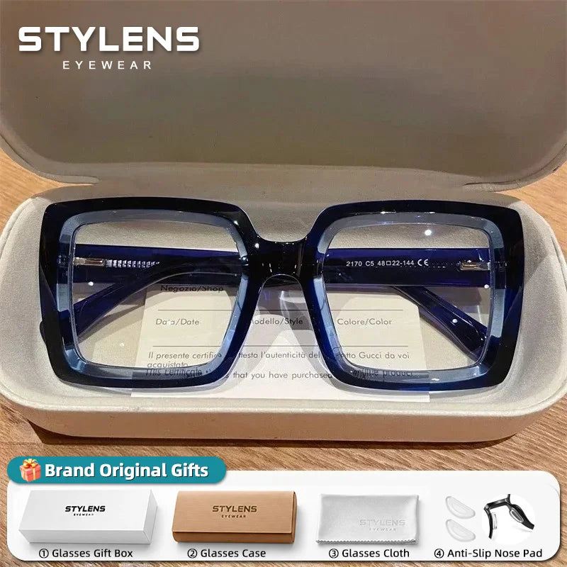 Trendy Square Large Frame Reading Glasses for Women