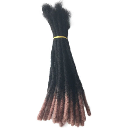 Kinky Straight Human Hair Dreadlocks Extensions 10 20 40 60 Strands