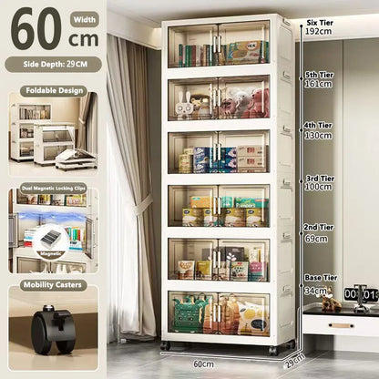 Large Capacity Plastic Folding Storage Cabinet
