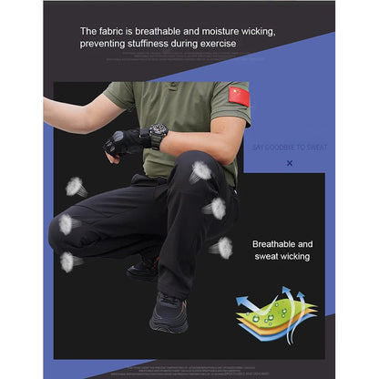 Men's Winter Soft Shell Hiking Pants with Fleece Lining