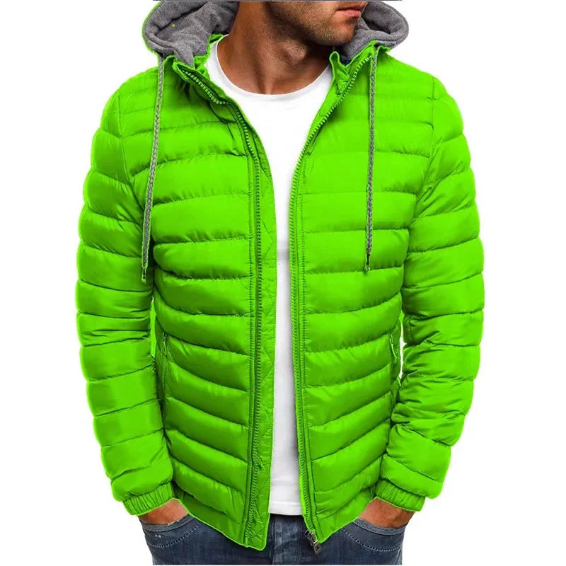 Hooded Zipper Jacket for Outdoor Leisure Sports