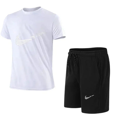 Men's Summer Casual Polyester Tracksuit Set