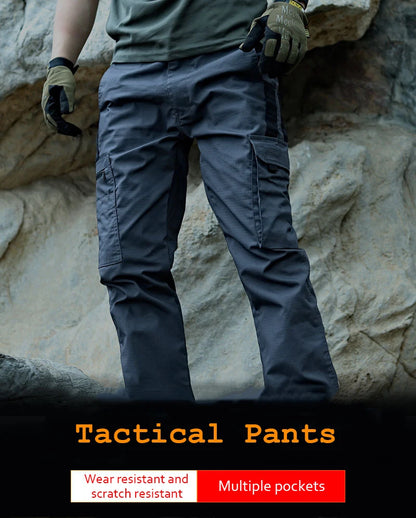 Men's Cargo Trousers Waterproof Multi-Pocket Pants
