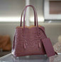 Mini Cowhide Shoulder Handbag Genuine Leather Bucket Bag