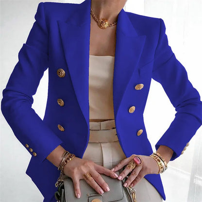 Casual Long Sleeve Women Blazer Office Jacket