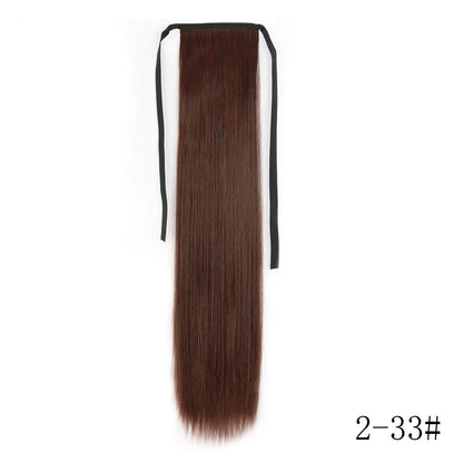 Long Straight Clip-in Ponytail Hair Extension Black