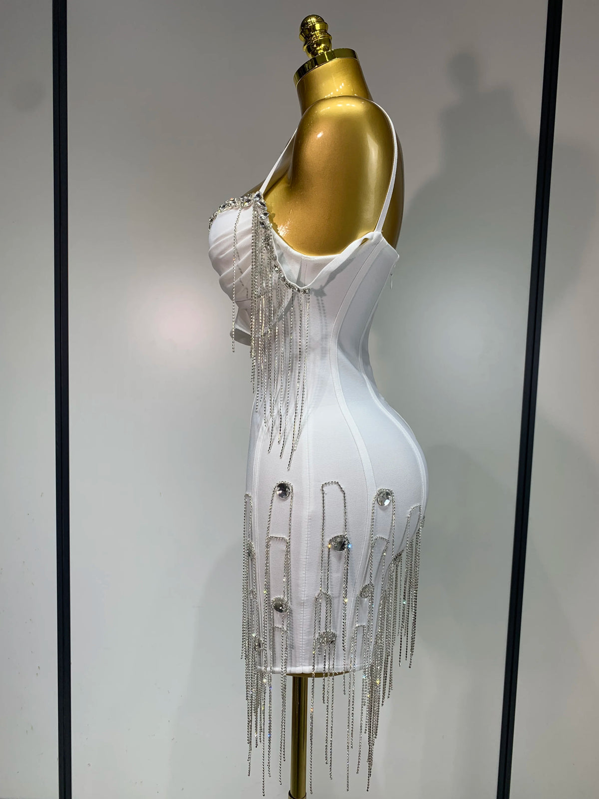 Backless Spaghetti Strap Bodycon Dress for Women