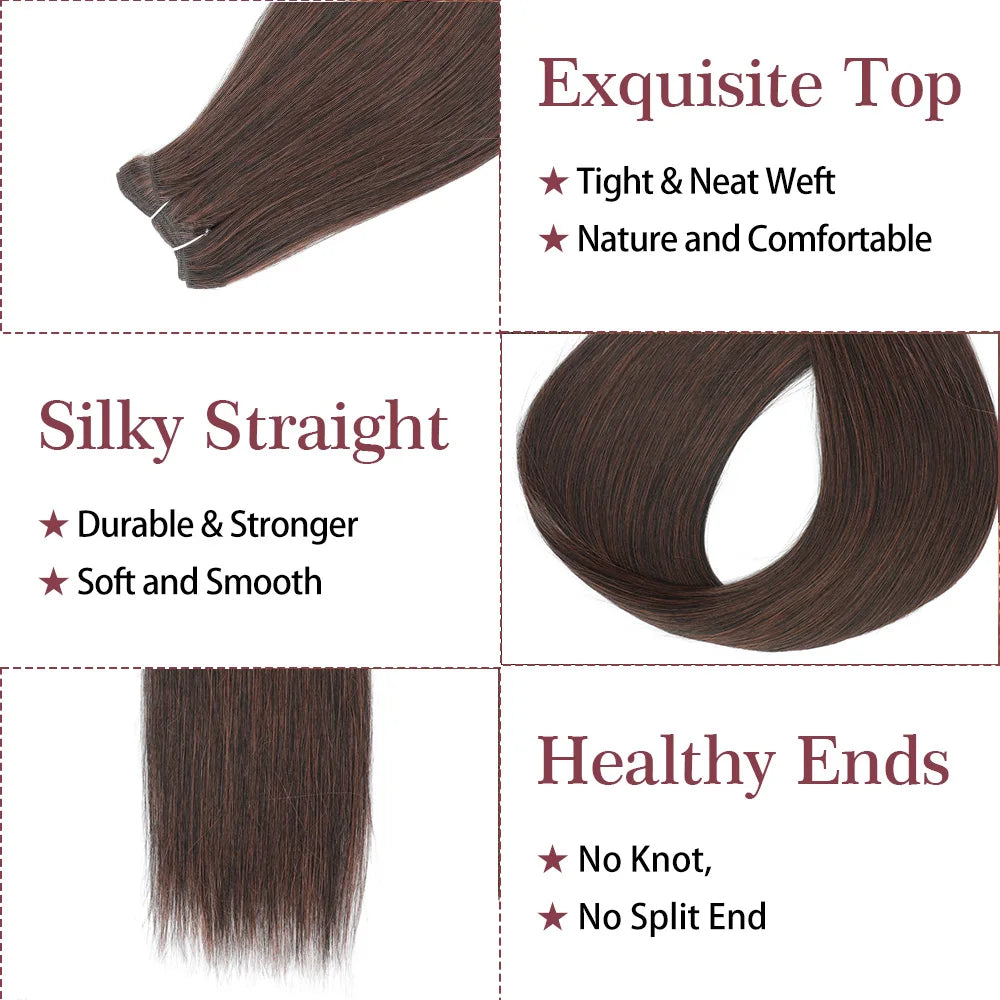 30 Inch Bone Straight Synthetic Hair Bundles Piano Blonde Ombre