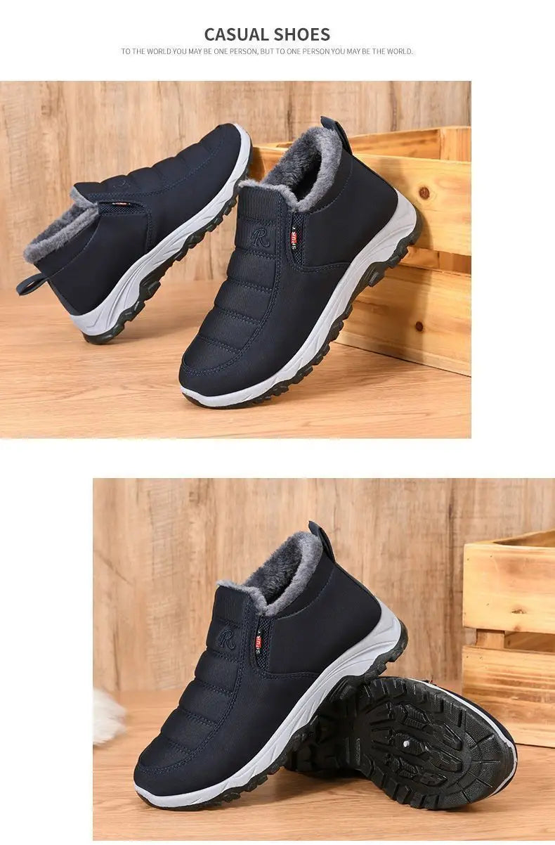 Men's Cotton Casual Ankle Boots for Winter