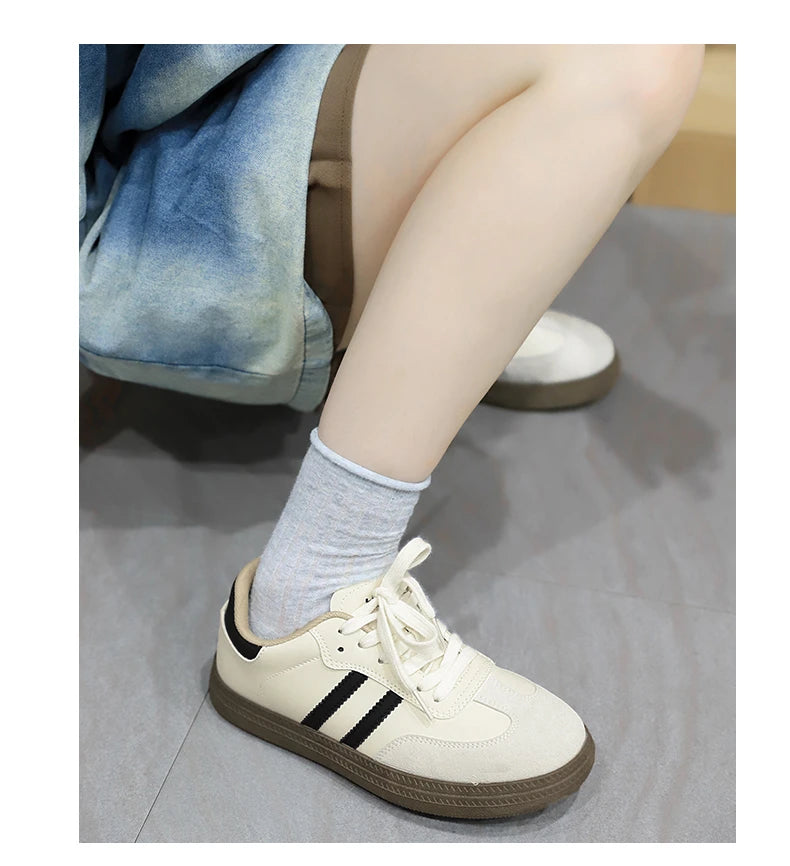 Women Lace-Up Casual Sneakers Breathable Tennis Shoes