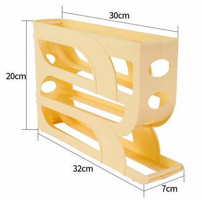 Automatic Egg Roller Rack Space Saving Plastic Organizer