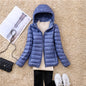 Women Hooded Puffer Jacket Plus Size Lightweight