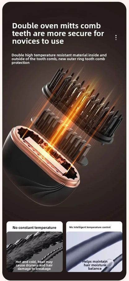 Mini Rechargeable Hair Straightener Brush Portable
