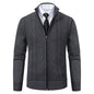 Men's Casual Knitted Sweater Coat in Cashmere Blend