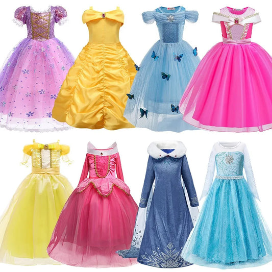 Kids Princess Dress Cinderella Cosplay Costume for Girls