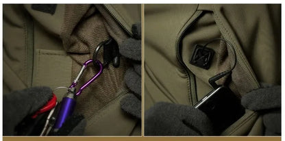 Men's Hooded Tactical Waterproof Bomber Jacket