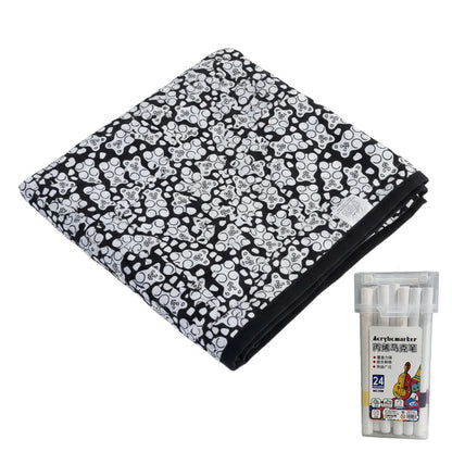 DIY Coloring Blanket 150x125cm Washable Velvet Art