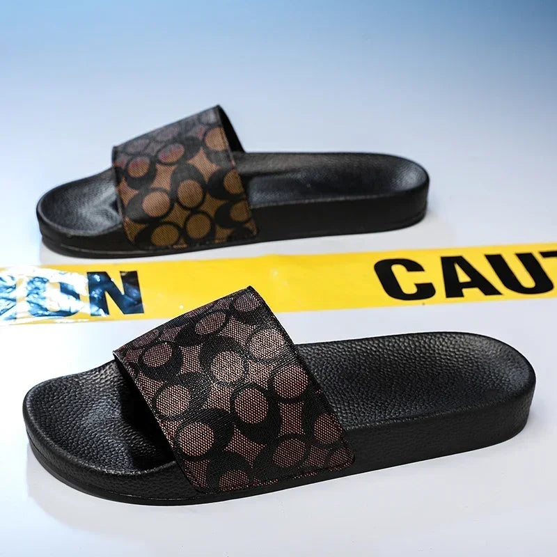 Men's PVC Beach Slippers Comfortable Indoor Slides