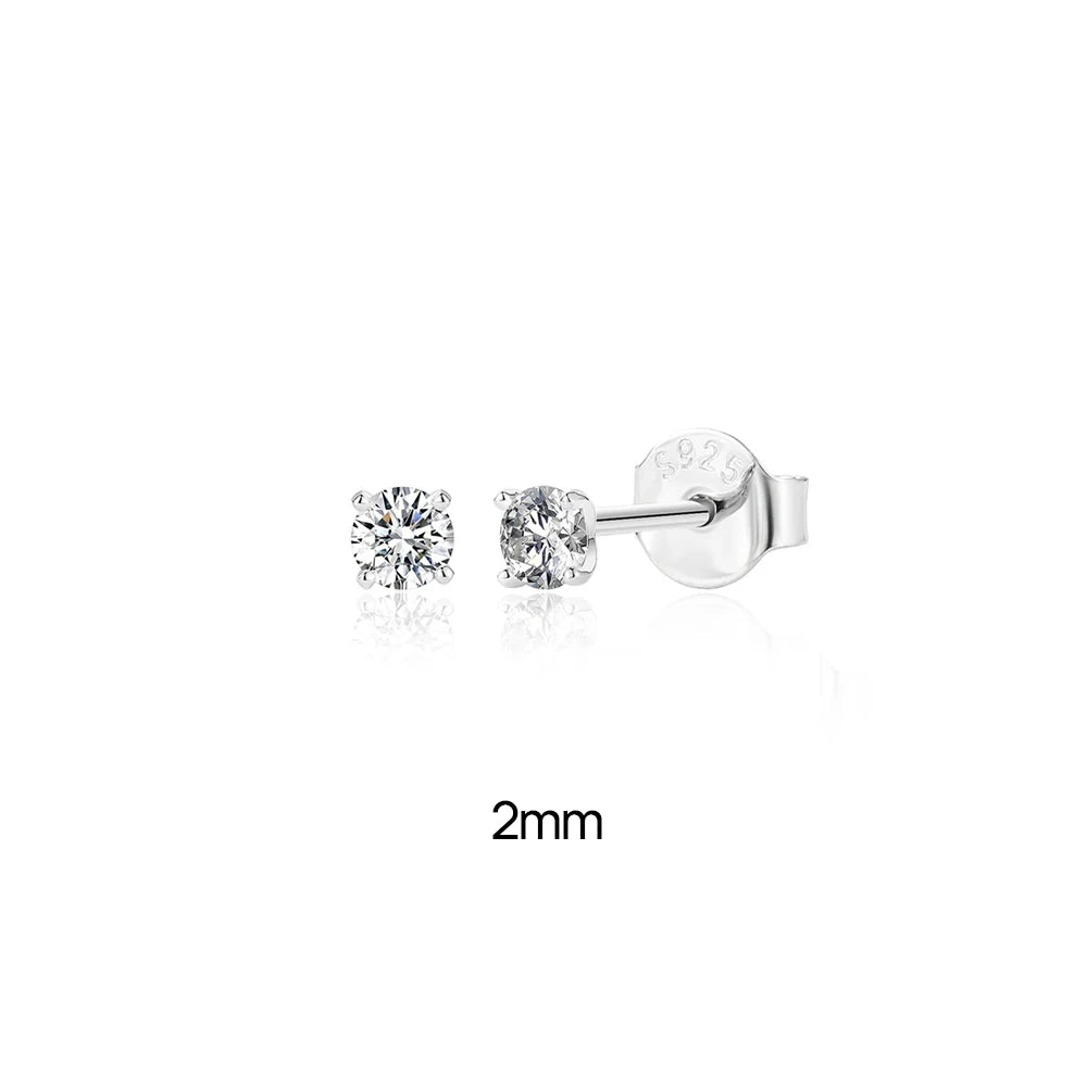 Canner Moissanite Stud Earrings 925 Sterling Silver