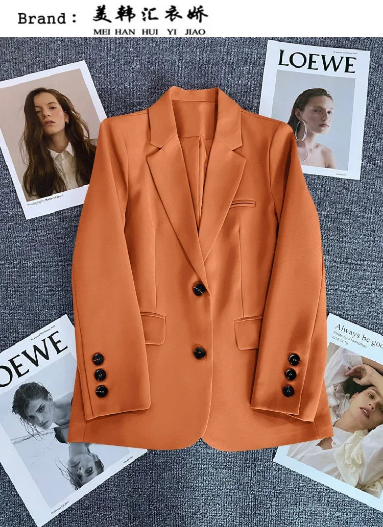 Elegant Long Sleeve Blazer Coat for Women