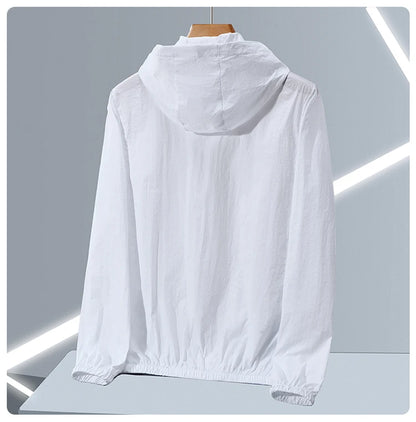 Men's Thin Ice Silk Hooded Sun Protection Jacket