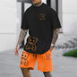 Men's Summer Loose Harajuku T-Shirt and Shorts Set