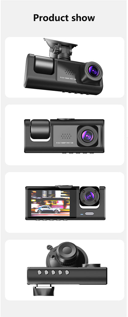1080P WiFi Dash Cam with Front and Rear Cameras