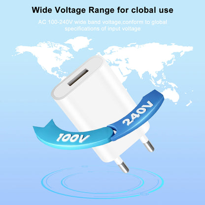 3pcs EU Plug USB Wall Charger 5V 1A Travel Adapter