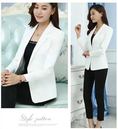Elegant Pink Women Blazer Office Wear 5XL