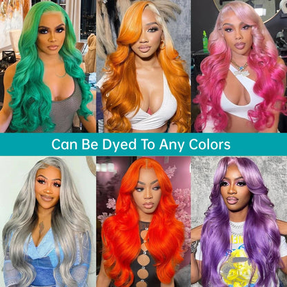 613 13x6 Lace Front Wig Human Hair Body Wave Blonde