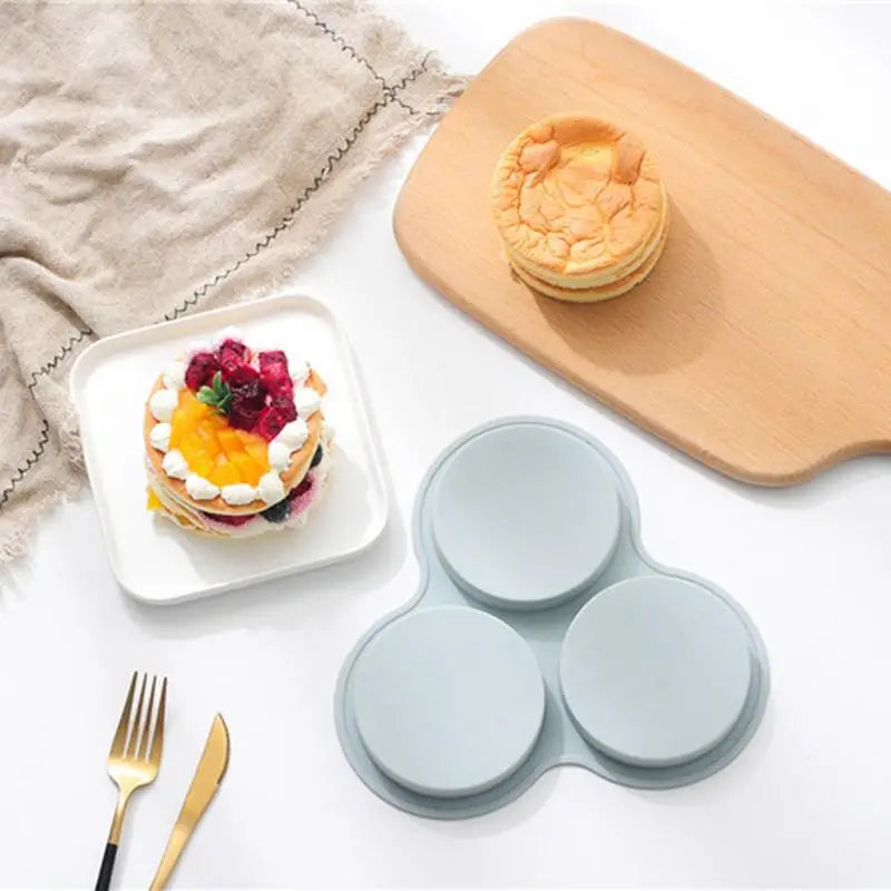 Silicone Air Fryer Egg Mold 3 Cavity Non-Stick