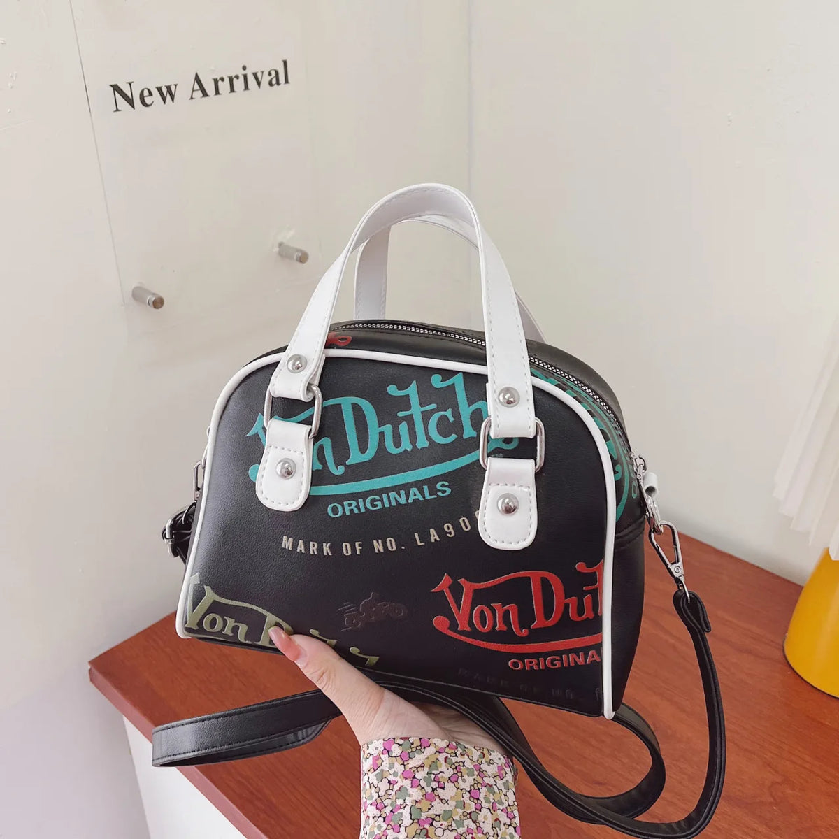 Large Capacity Crossbody Bag for Women Retro Design