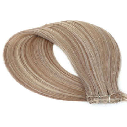 30 Inch Bone Straight Synthetic Hair Bundles Piano Blonde Ombre