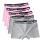 Teenage Girls Cotton Panties Solid Color Mid Waist Briefs