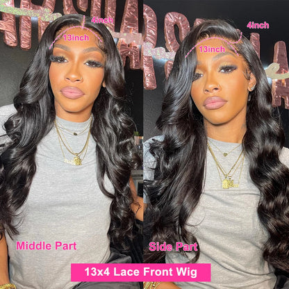 Body Wave Lace Front Wig Human Hair 30 40 Inch