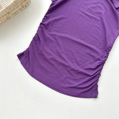 Women's High Stretch Flare Sleeve Slim T-Shirt