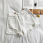 High Waist Ripped Denim Shorts for Women Summer Casual