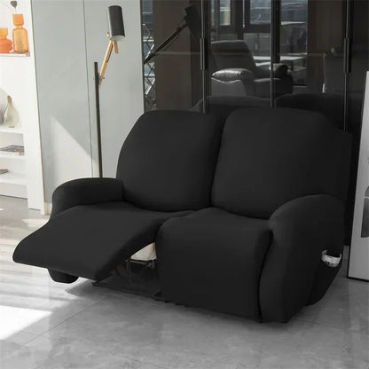 Soft Polyester Recliner Sofa Cover Solid Color