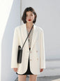 CHIC VEN Women's Solid Blazer Long Sleeve Office Wear