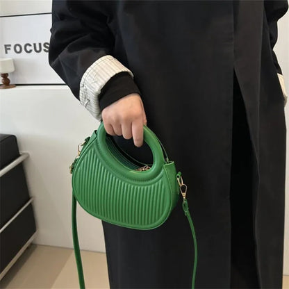Chic Stripe Crossbody Bag for Women in Synthetic Leather