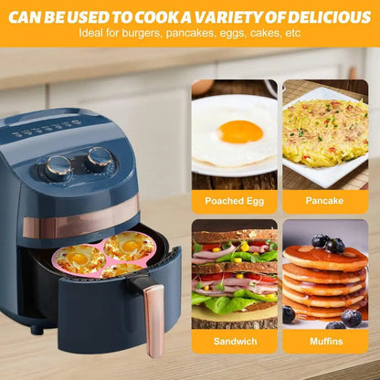 Silicone Air Fryer Egg Mold 3 Cavity Non-Stick