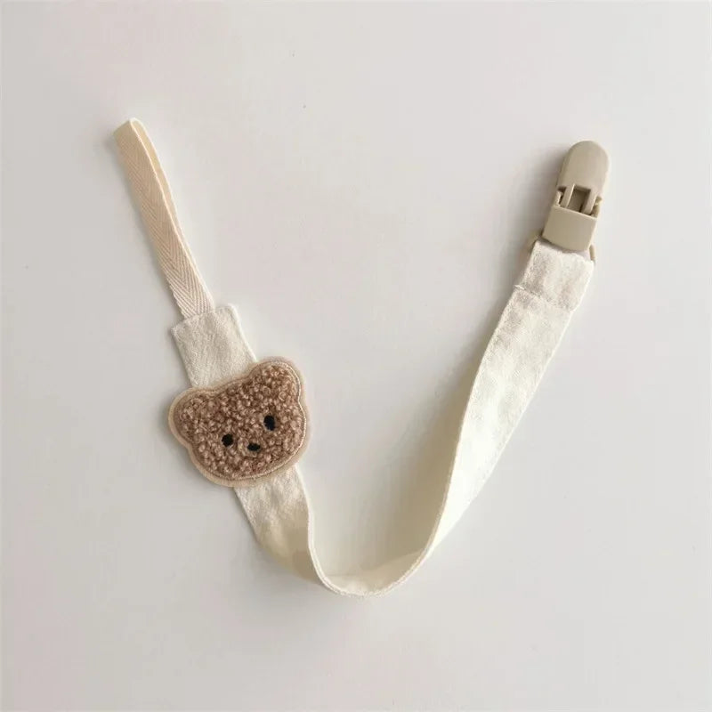 Cute Bear Baby Pacifier Chain Clip Holder