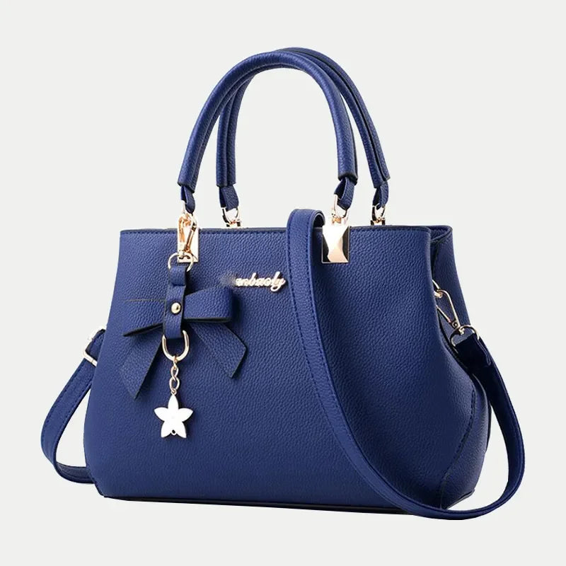 Elegant Plum Bowknot Crossbody Bag for Women