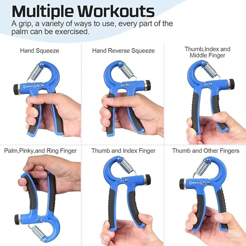 Adjustable Resistance Hand Grip Strengthener for All