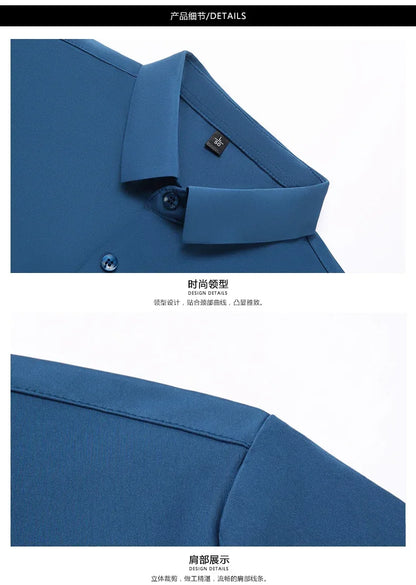 Men's Ultra-Stretch Slim-Fit Long Sleeve Shirt