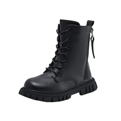 Comfortable Round Toe Thick Soled Riding Boots for Girls