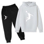Kids Casual Hoodie and Pants Tracksuit Set