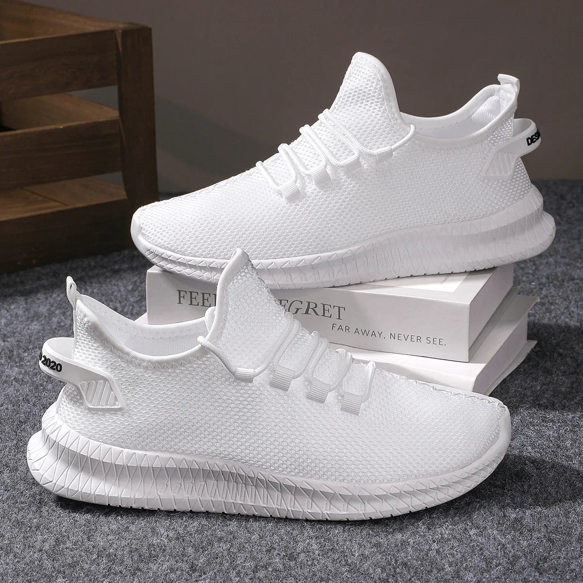 Men's Breathable Non-Slip Sports Sneakers for Outdoor Use