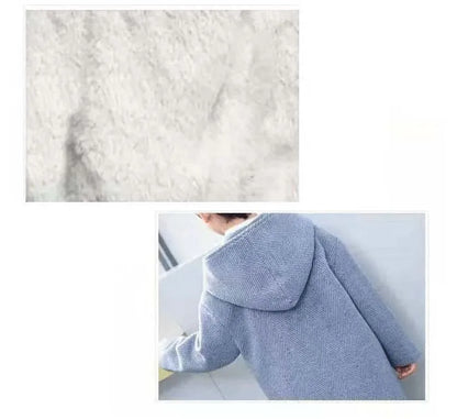 Winter Woolen Jacket for Boys Casual Hooded Coat