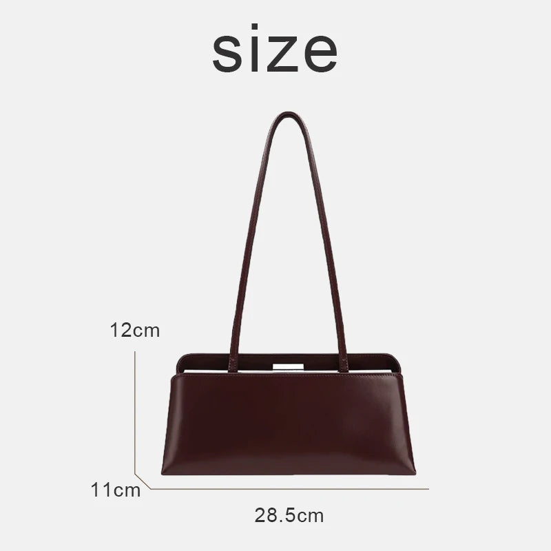 Luxury Pu Leather Shoulder Bag with Magnetic Clip